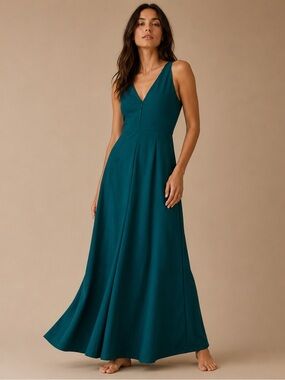 Woosea Emerald Green Sleeveless Formal Maxi Dress Gown XL